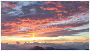 Sunrise at the top of Haleakala