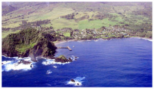 Hana Bay from the air, Maui